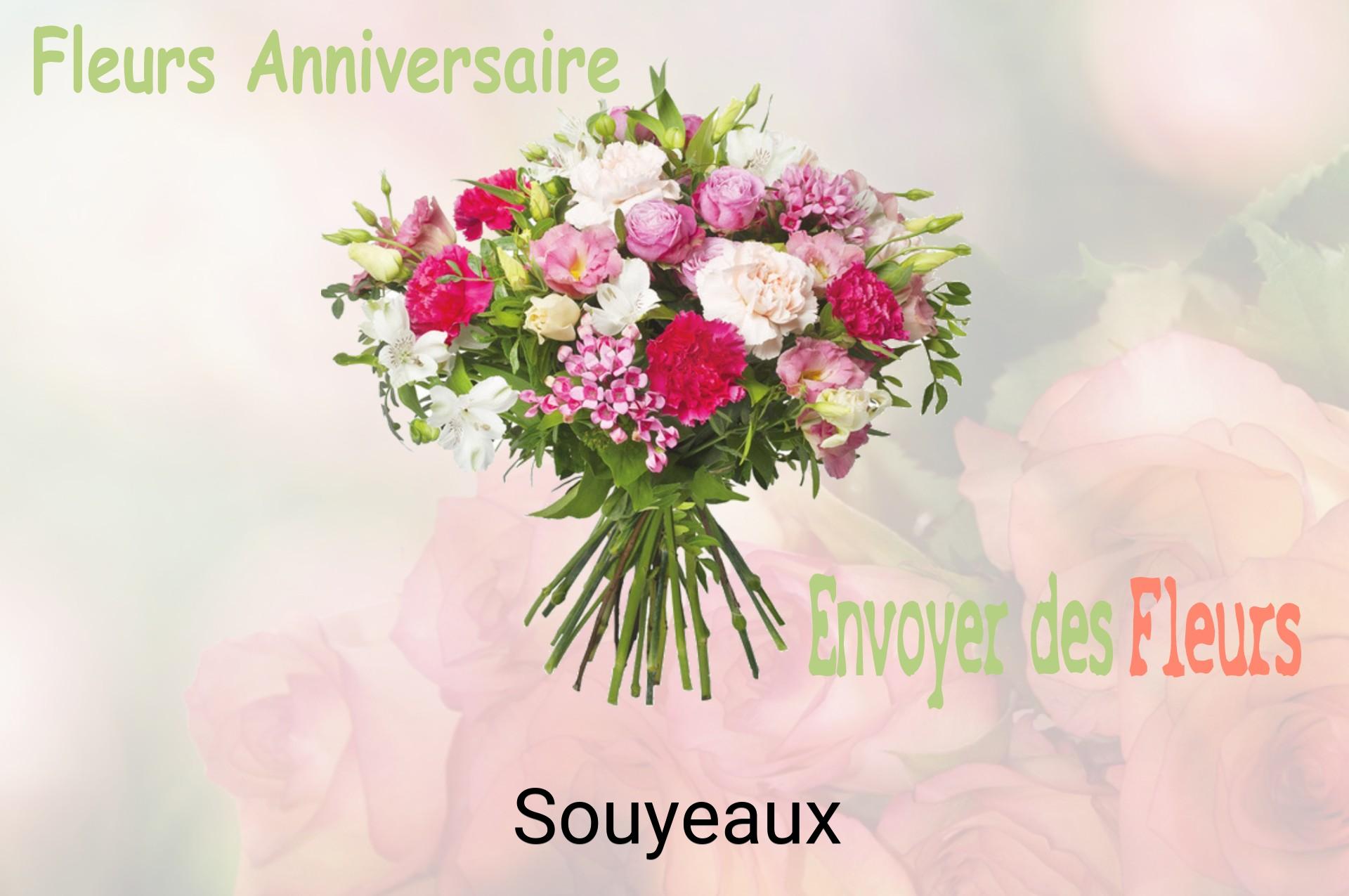 Bouquet de fleurs d’anniversaire livré à Souyeaux